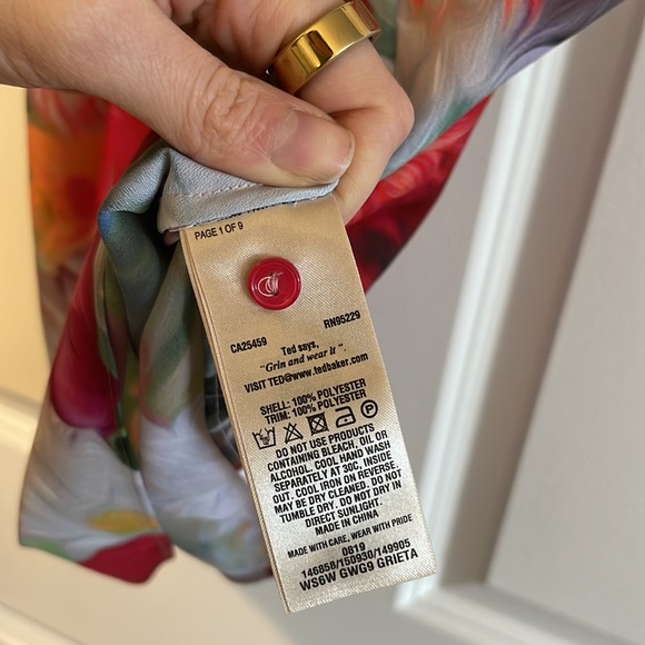 NWOT Ted Baker Floral Tank | M - Picture 7 of 7